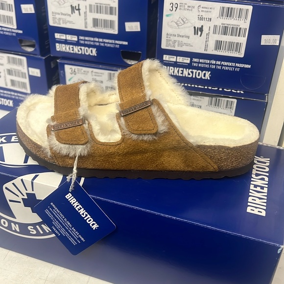 Birkenstock, Arizona Shearling color mink - Picture 1 of 4